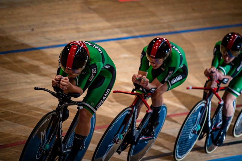 Ireland Set New Women's Team Pursuit National Record At UEC Track European Championships